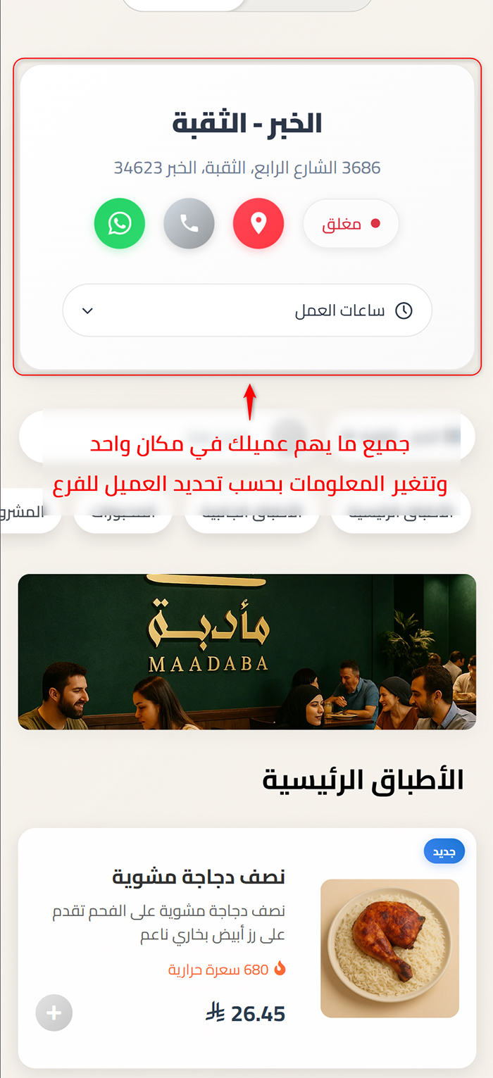 معلومات الفرع
